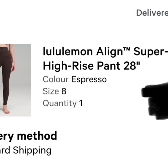 Lululemon Super High waist Align pant 28” in Espresso - Picture 4 of 4